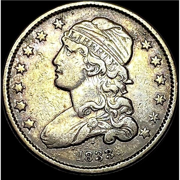 1833 Capped Bust Quarter NEARLY UNCIRCULATED