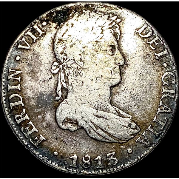 1813 Silver 8 Reales Mexico Mint (Mo). NICELY CIRCULATED