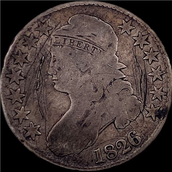 1826 Capped Bust Half Dollar NICELY CIRCULATED