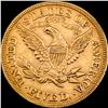 Image 2 : 1880 Liberty Head Half Eagle $5 Gold CLOSELY UNCIRCULATED