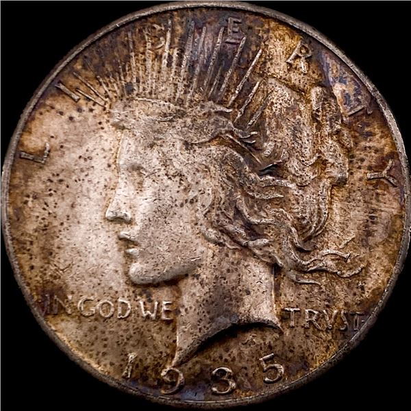 1935 Silver Peace Dollar CLOSELY UNCIRCULATED