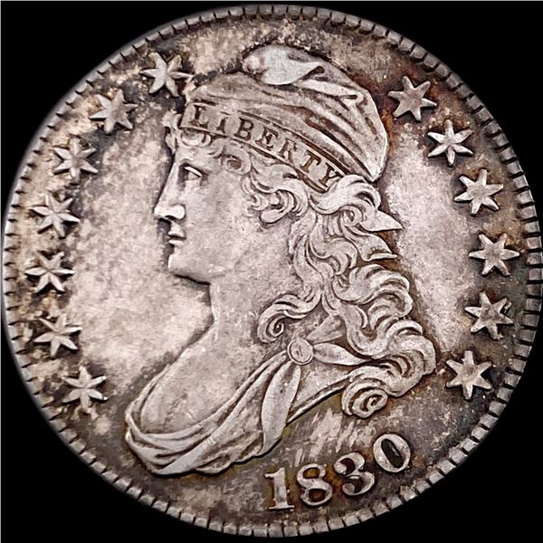 1830 Capped Bust Half Dollar NEARLY UNCIRCULATED