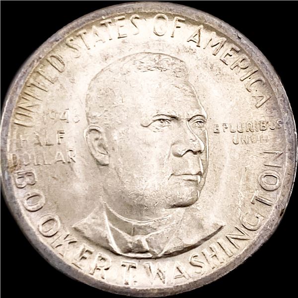1946-S Silver Booker T. Washington Half Dollar CHOICE BU