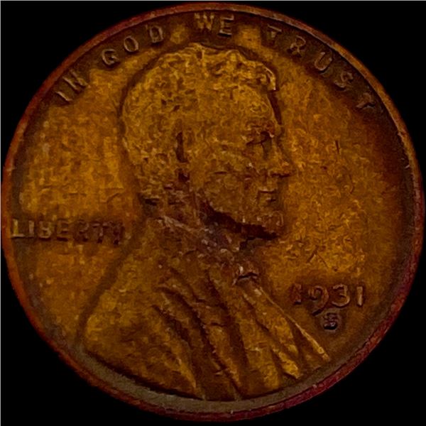 1931-S Lincoln Wheat Cent NEARLY UNCIRCULATED