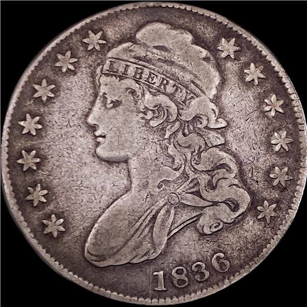 1836 Silver Capped Bust Half Dollar LIGHTLY CIRCULATED
