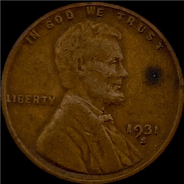 1931-S Lincoln Wheat Cent NEARLY UNCIRCULATED