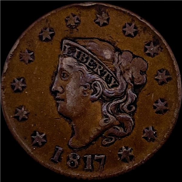 1817 Coronet Head Large Cent NEARLY UNCIRCULATED