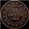 Image 2 : 1900 Newfoundland Silver 50 Cents NICELY CIRCULATED