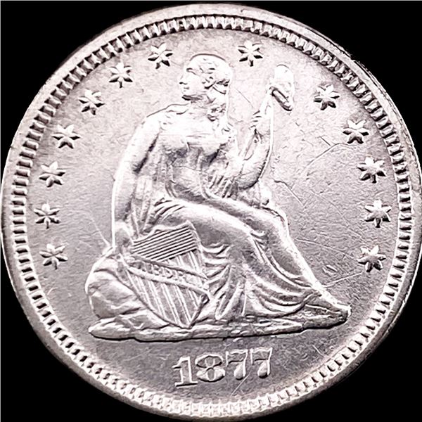 1877 Seated Liberty Quarter CLOSELY UNCIRCULATED