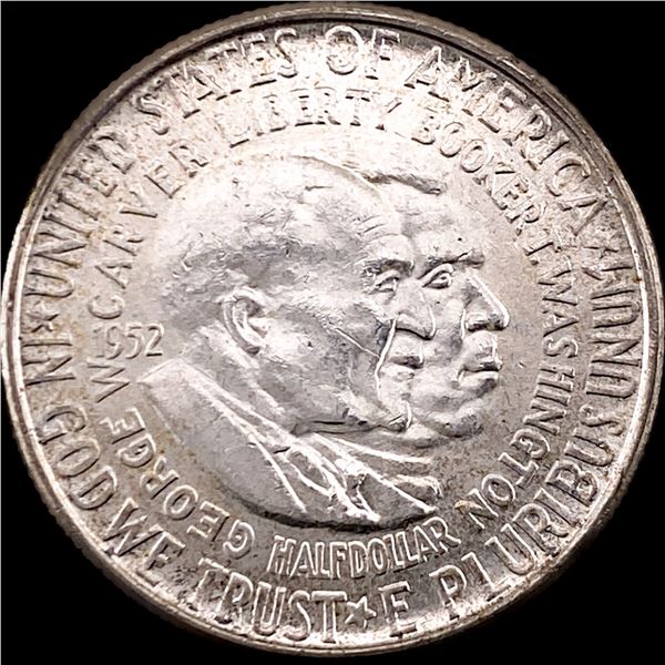 1952 Silver Half Dollar Booker T. Washington/Carver CHOICE BU
