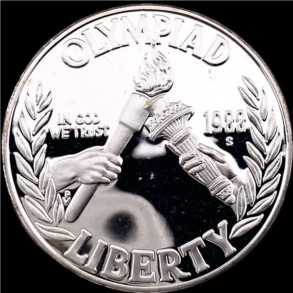 1988-S Silver Dollar Olympic Proof CHOICE PROOF