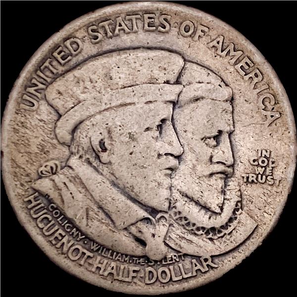 1924 Silver Huguenot-Walloon Half Dollar NICELY CIRCULATED