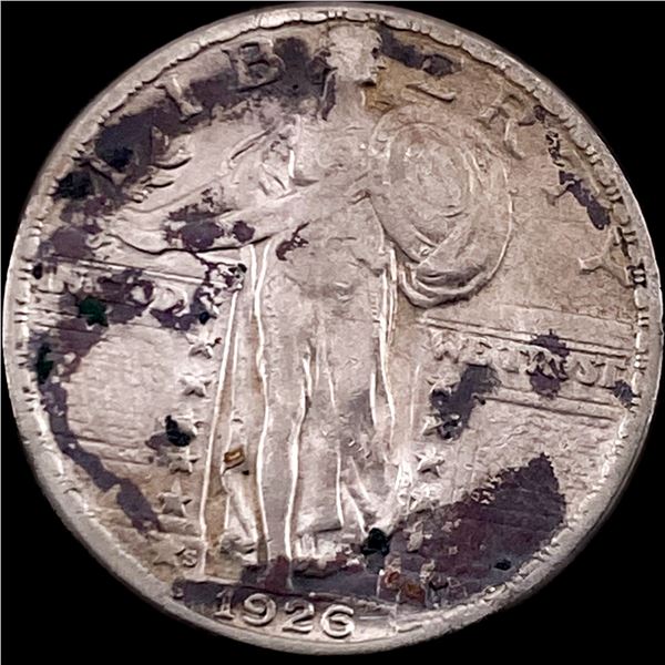 1926-S Silver Standing Liberty Quarter NEARLY UNCIRCULATED