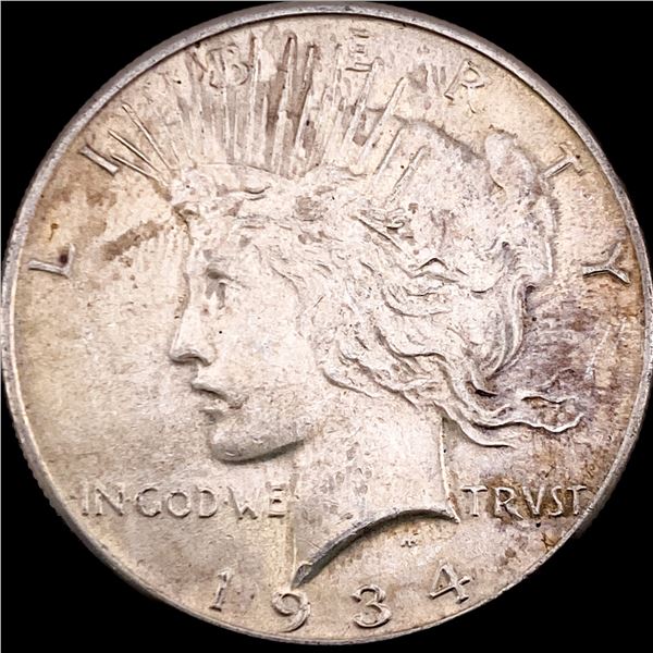 1934 Silver Peace Dollar CLOSELY UNCIRCULATED