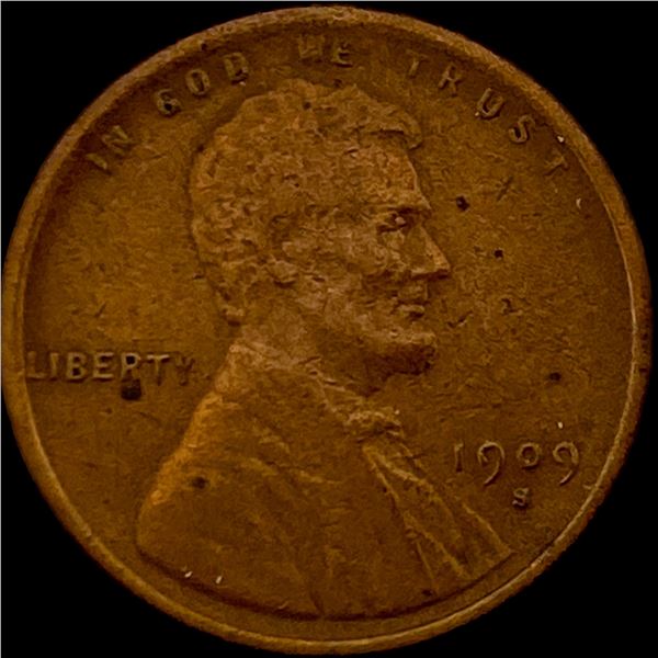 1909-S Lincoln Wheat Cent NEARLY UNCIRCULATED
