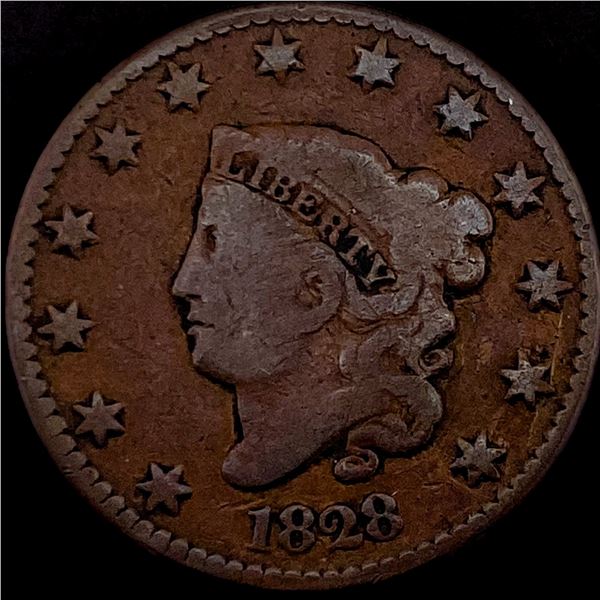 1828 Coronet Head Large Cent NICELY CIRCULATED