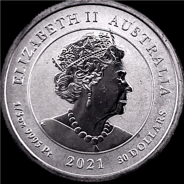 2021 Platinum 1/3 oz 30 Dollars Australia Platypus CHOICE PROOF