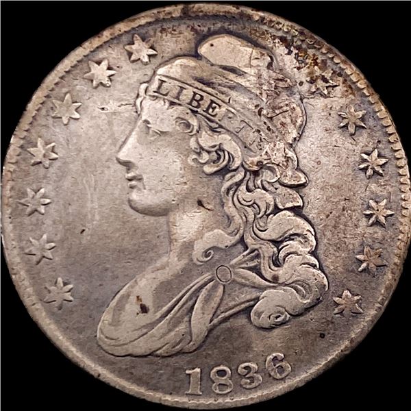 1836 Capped Bust Half Dollar NEARLY UNCIRCULATED