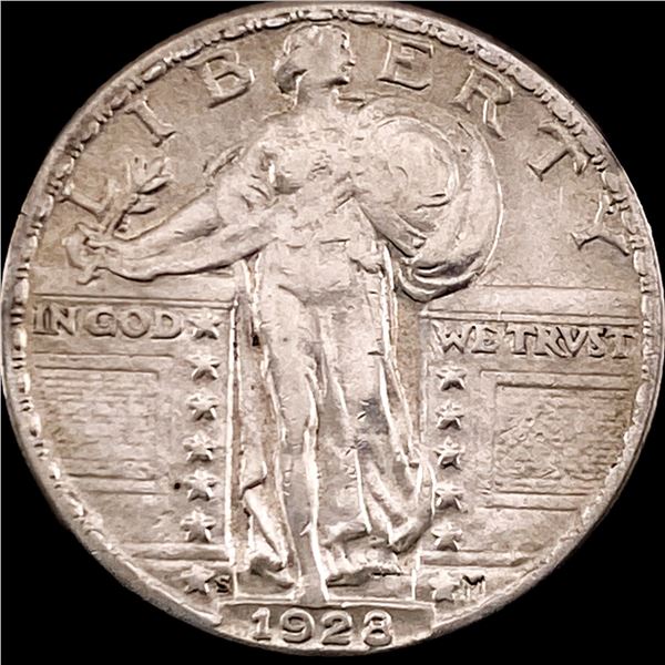 1928-S Silver Standing Liberty Quarter NEARLY UNCIRCULATED