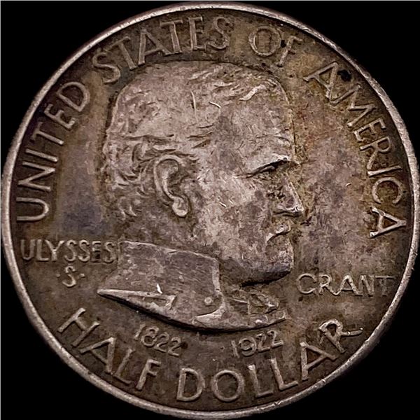 1922 Silver Half Dollar Grant Commemorative CLOSELY UNCIRCULATED