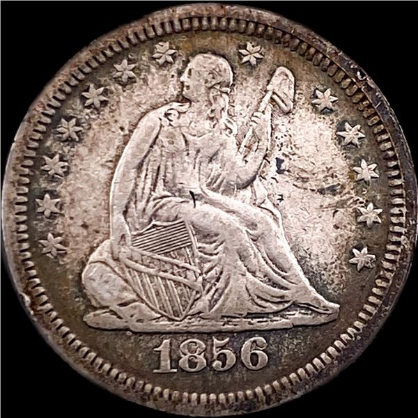 1856 Seated Liberty Quarter LIGHTLY CIRCULATED