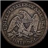 Image 2 : 1858-O Silver Half Dollar (Seated Liberty) NICELY CIRCULATED