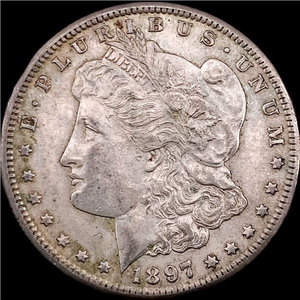 1897-S Silver Morgan Dollar CHOICE AU