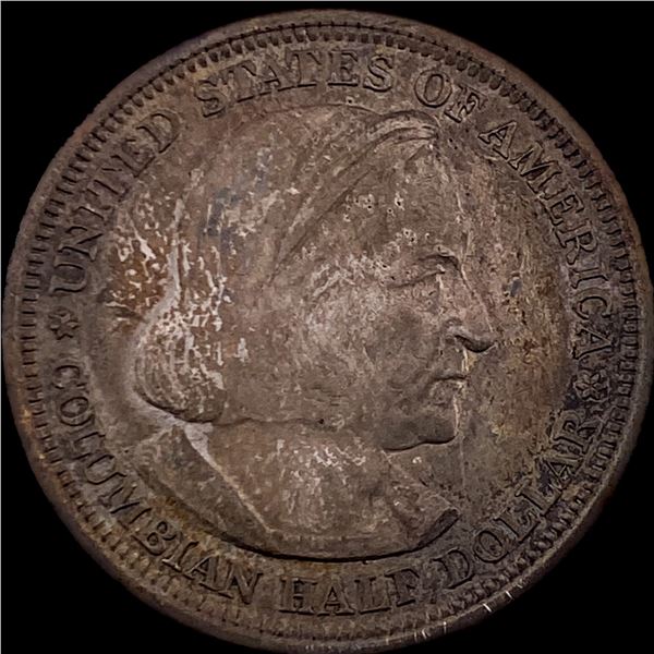 1893 Silver Columbian Half Dollar CLOSELY UNCIRCULATED