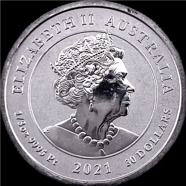 2021 1/3 oz Platinum 30 Dollars Australia Platypus CHOICE PROOF