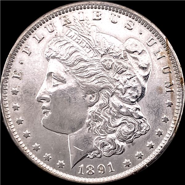 1891-CC Silver Morgan Dollar CLOSELY UNCIRCULATED