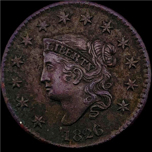 1826 Coronet Head Large Cent NEARLY UNCIRCULATED