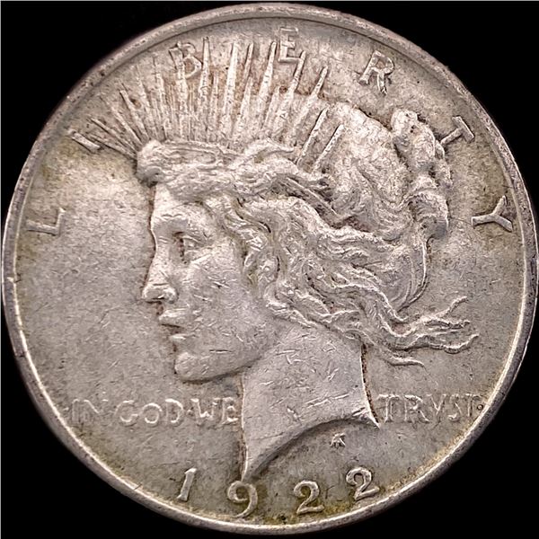 1922 Silver Peace Dollar NEARLY UNCIRCULATED