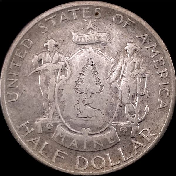 1920 Silver Half Dollar Maine Centennial NEARLY UNCIRCULATED
