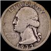 Image 1 : 1932-D Silver Washington Quarter NICELY CIRCULATED