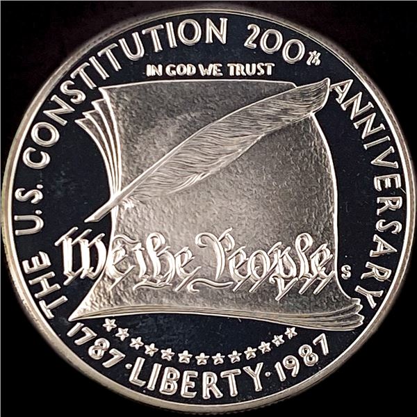 1987-S Silver Dollar U.S. Constitution Proof CHOICE PROOF