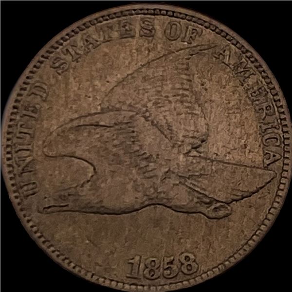 1858 Copper-Nickel Flying Eagle Cent LIGHTLY CIRCULATED