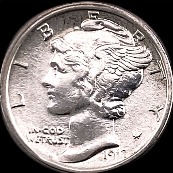 1917 Mercury Dime CLOSELY UNCIRCULATED