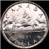 Image 2 : 1951 Canada Silver Dollar UNCIRCULATED