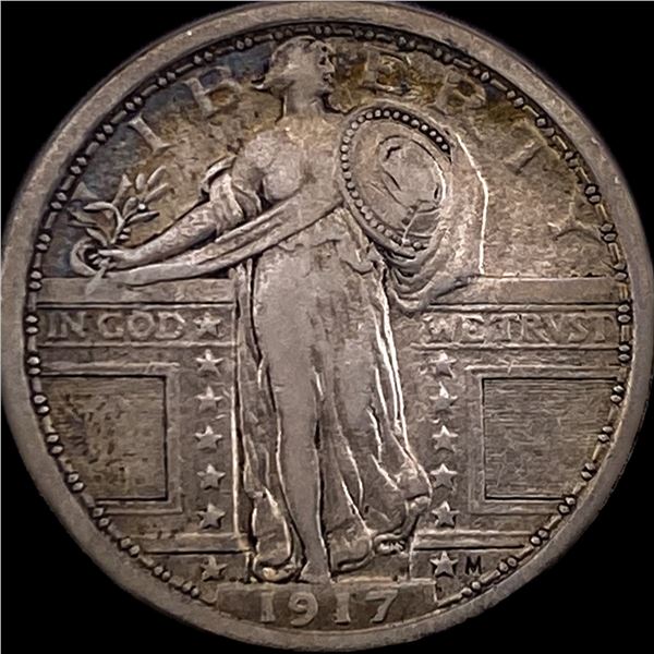 1917 Type 1 Standing Liberty Quarter LIGHTLY CIRCULATED