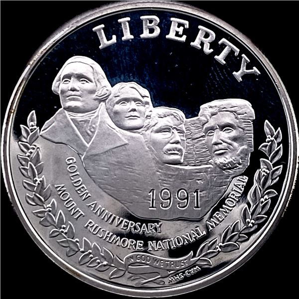 1991-S Silver Dollar Mount Rushmore Commemorative CHOICE PROOF