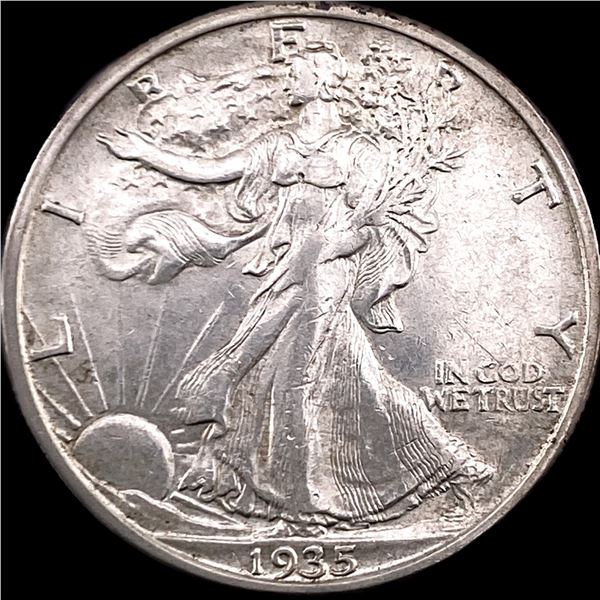 1935-S Silver Half Dollar CLOSELY UNCIRCULATED