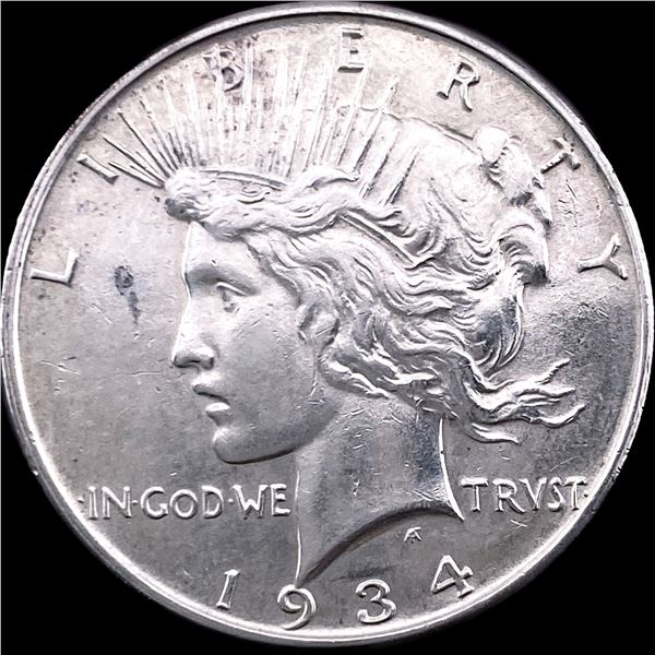 1934 Silver Peace Dollar CLOSELY UNCIRCULATED