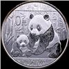Image 1 : 2012 Silver 10 Yuan Chinese Panda 1 oz CHOICE PROOF