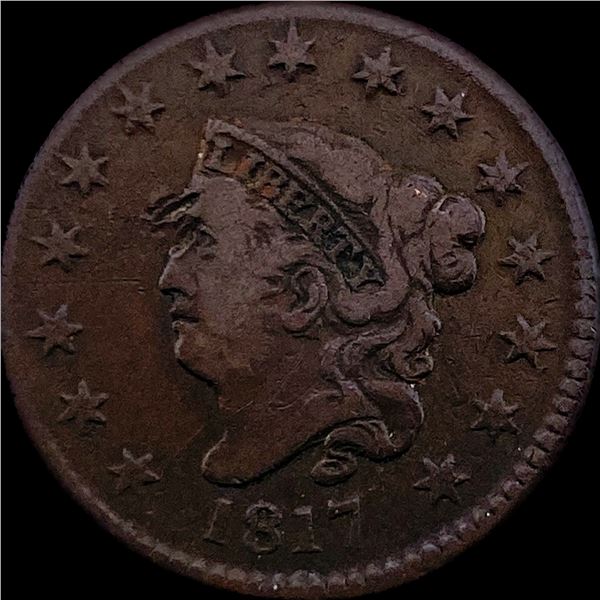 1817 Coronet Head Large Cent LIGHTLY CIRCULATED