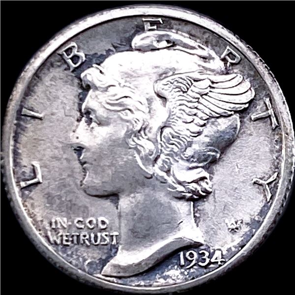 1934 Mercury Dime CHOICE BU