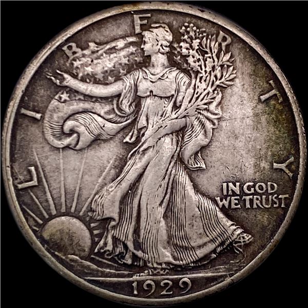 1929-D Silver Walking Liberty Half Dollar NEARLY UNCIRCULATED