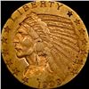 Image 1 : 1909 Indian Head Half Eagle $5 Gold CLOSELY UNCIRCULATED