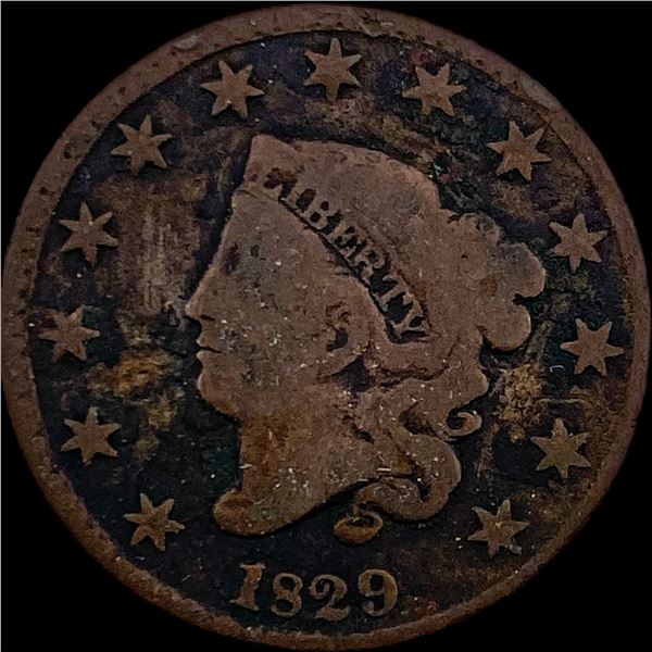 1829 Coronet Head Large Cent NICELY CIRCULATED