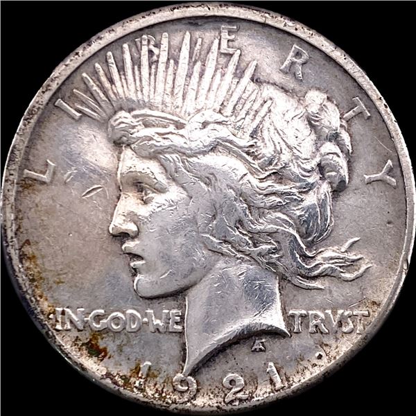 1921 Silver Peace Dollar NEARLY UNCIRCULATED