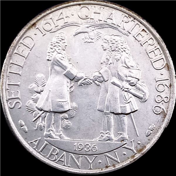 1936 Albany Charter Silver Half Dollar CHOICE BU